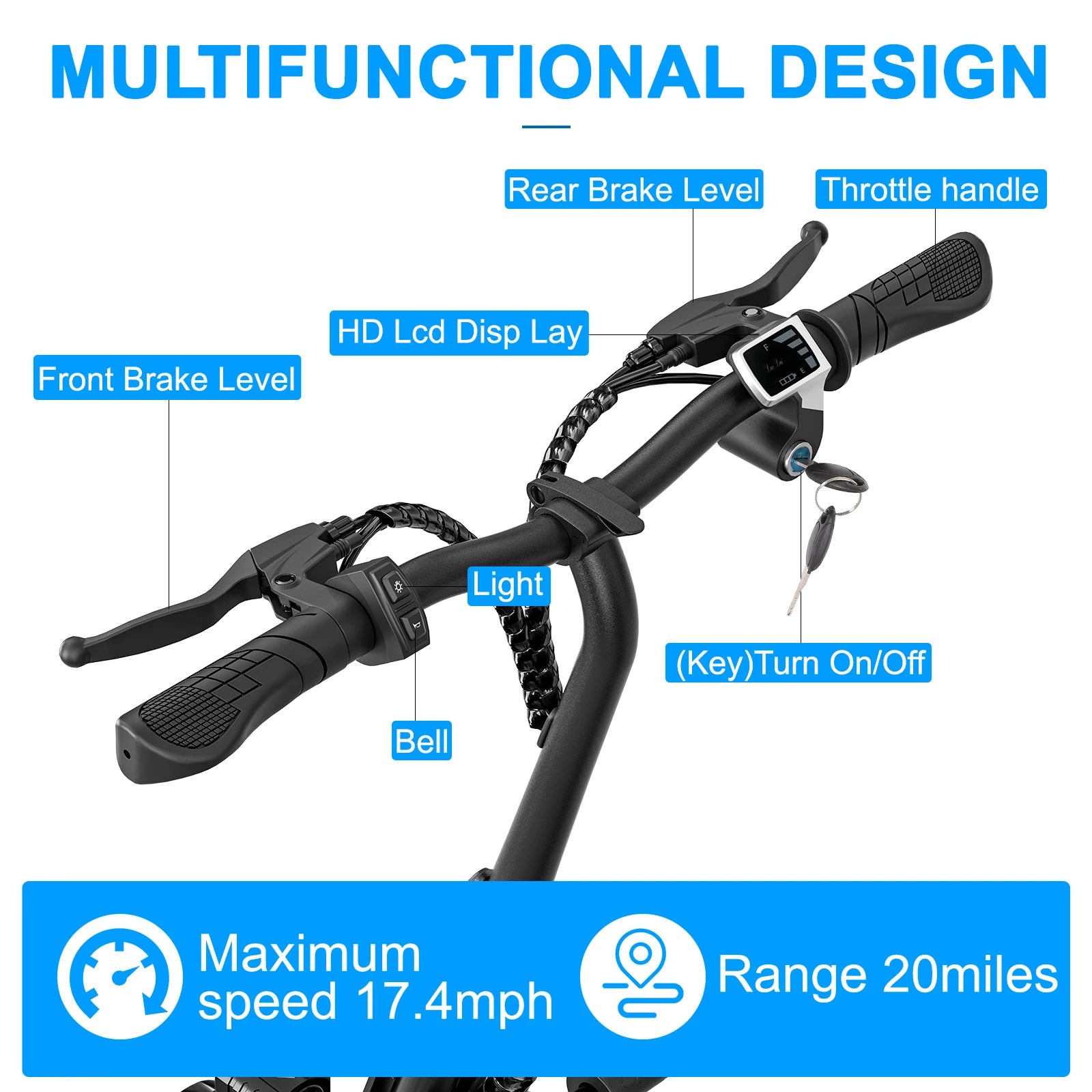 36V Electric Scooter with Adjustable Seat