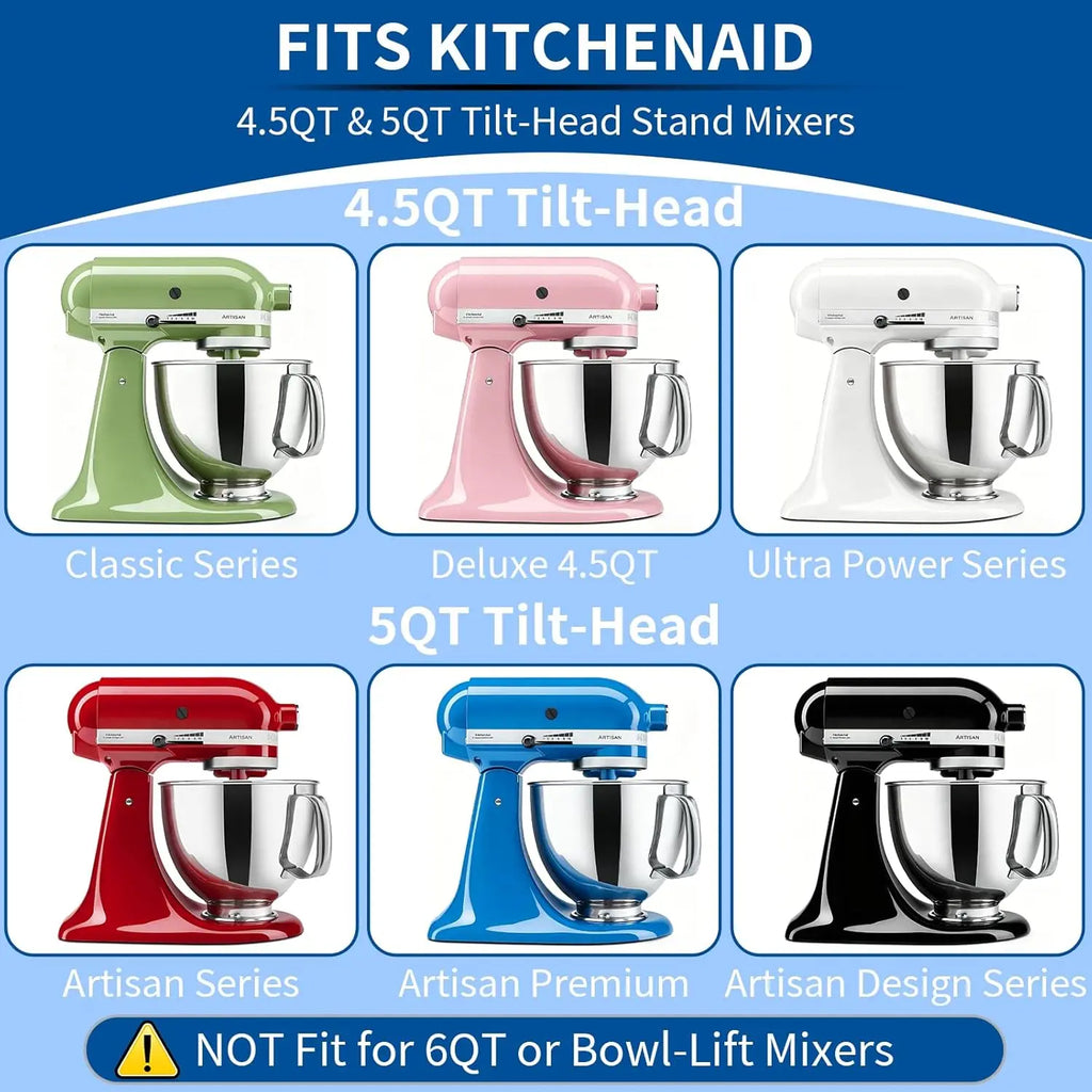 Chocolate Coating Attachments Fit KitchenAid 4.5QT 5QT Mixer, Candy Coating Tools For Chocolate Almond & Strawberry