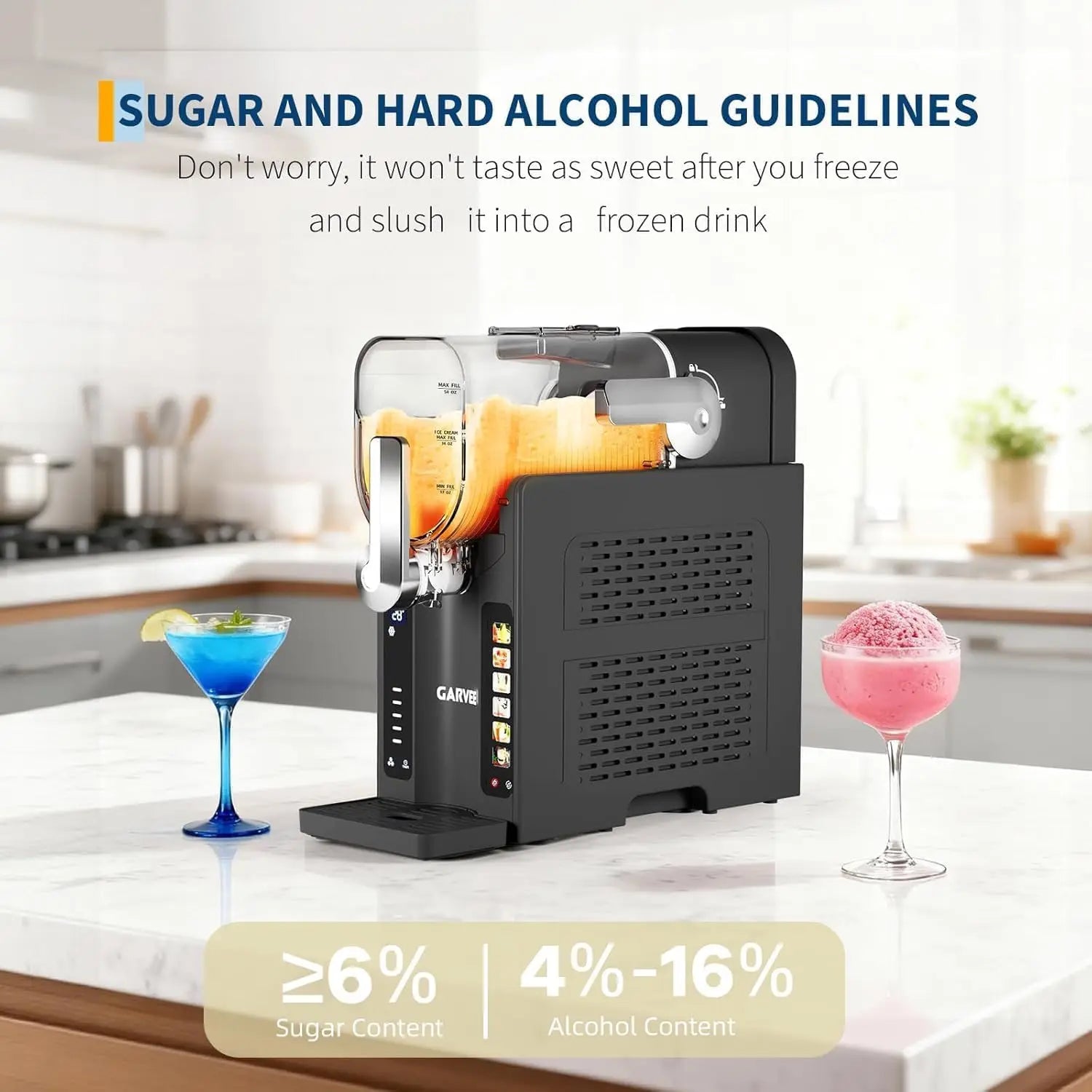 Slushie Machine Frozen Drink Maker with LED Display