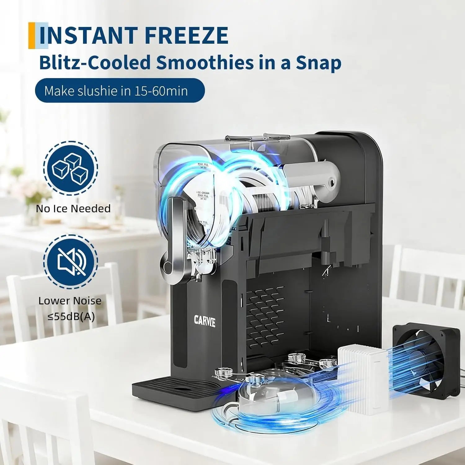 Slushie Machine Frozen Drink Maker with LED Display