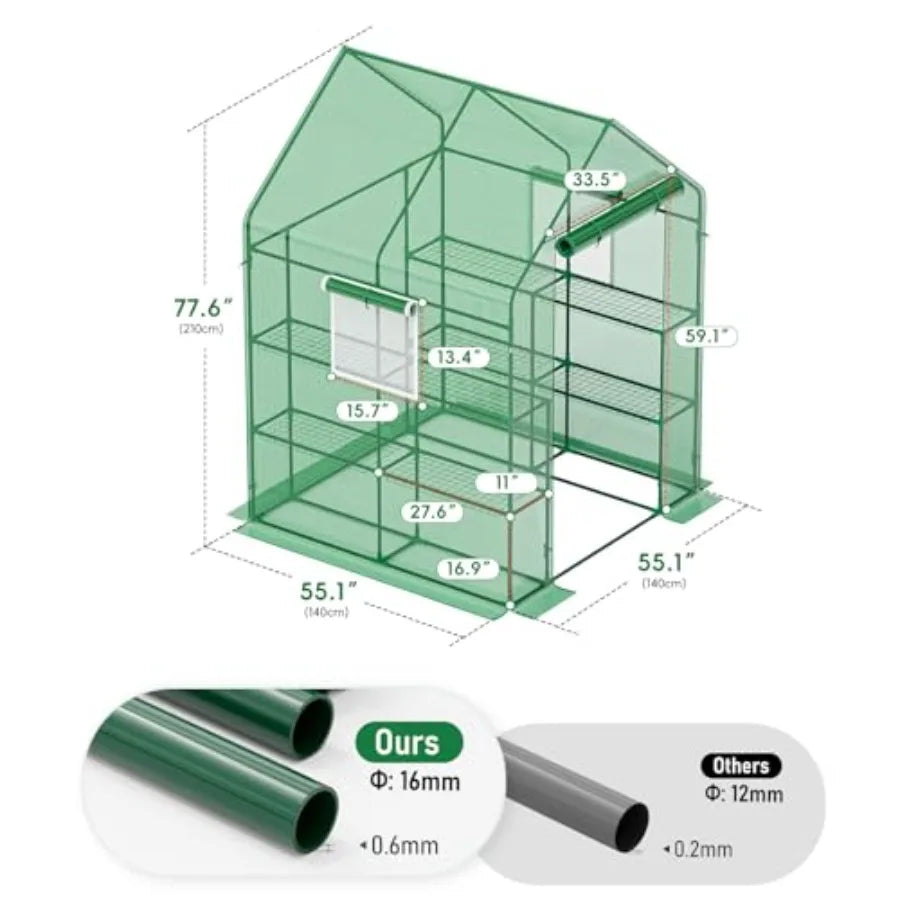 Walk-in Greenhouse for Garden Outdoors Indoors
