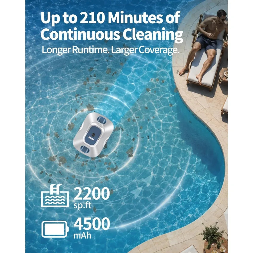2026 Upgrade & Cordless Robotic Automatic Pool Cleaner