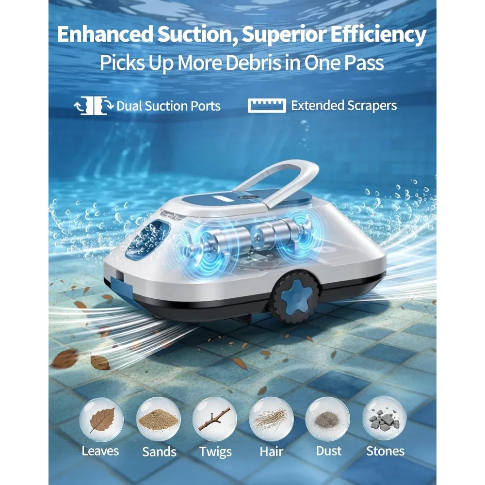 2026 Upgrade & Cordless Robotic Automatic Pool Cleaner