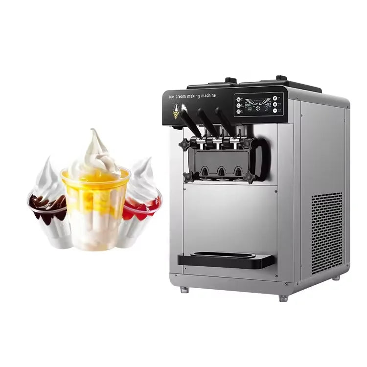 Commercial Stainless Steel Table Top Soft Ice Cream Machine