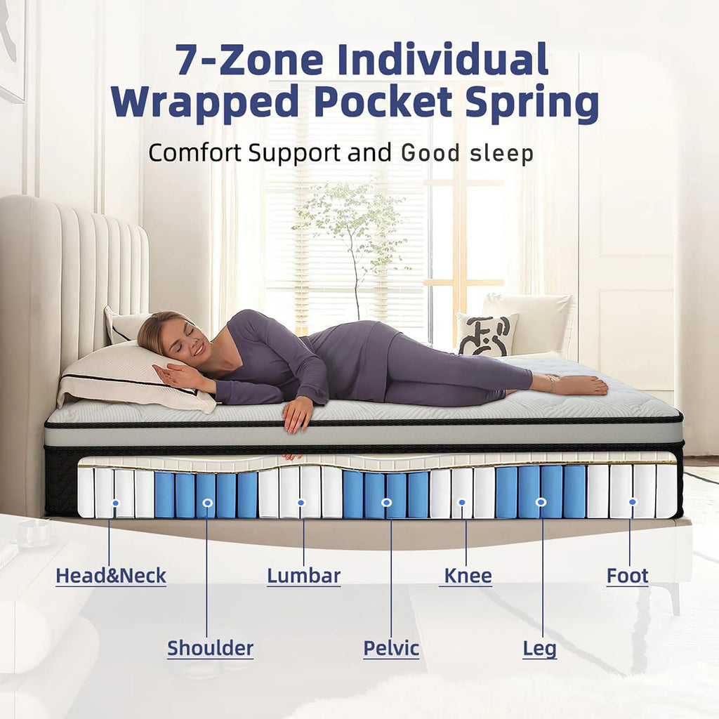 Memory Foam Mattress Twin Full Queen King Boxed Mattress Medium Firmness