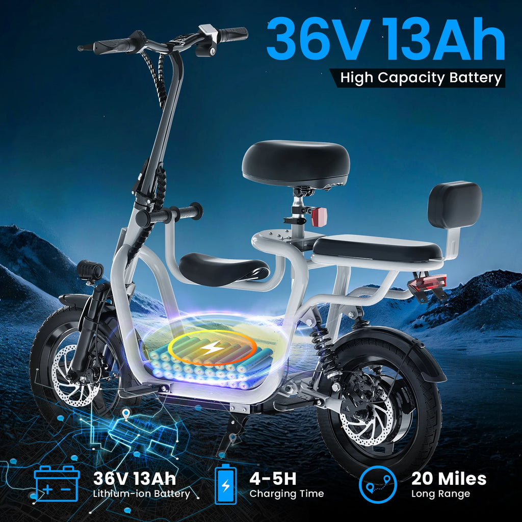 36V Electric Scooter with Adjustable Seat