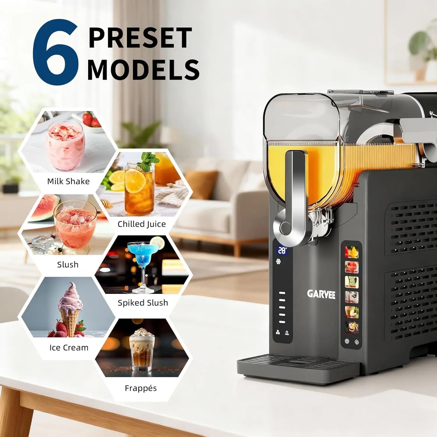 Slushie Machine Frozen Drink Maker with LED Display