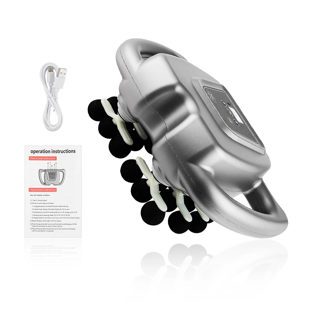 24-Head Fascia Gun High Frequency Vibration Body Massager
