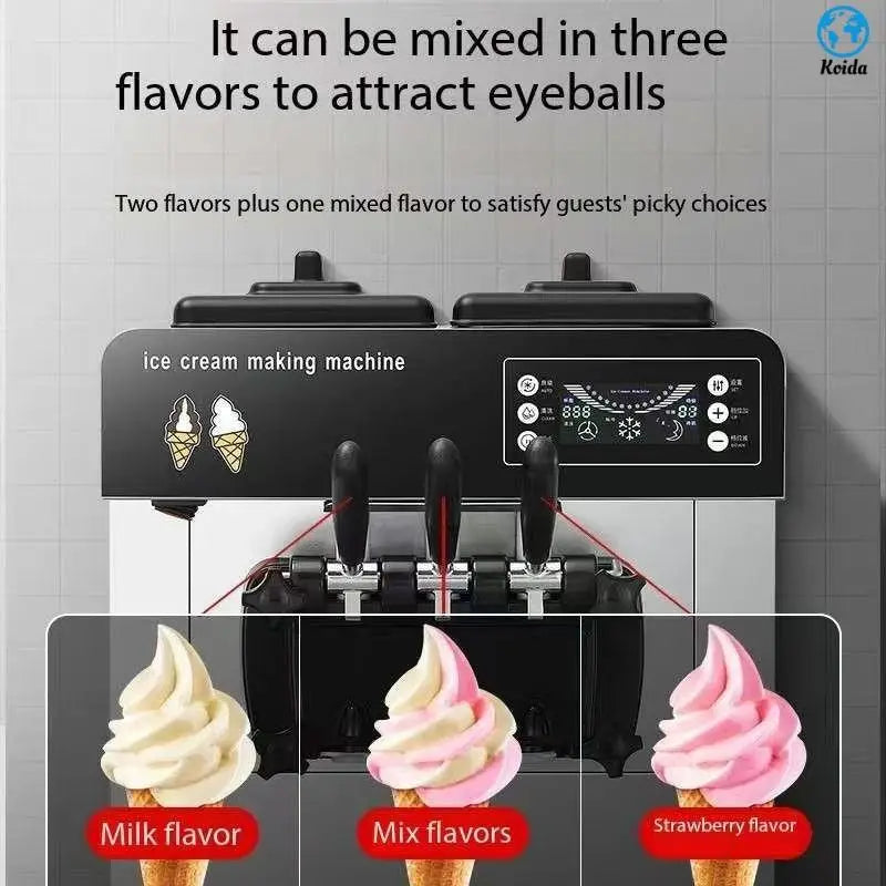 Commercial Stainless Steel Table Top Soft Ice Cream Machine
