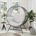 Oversized Hanging Basket Egg Chair with Thickened Cushion Support