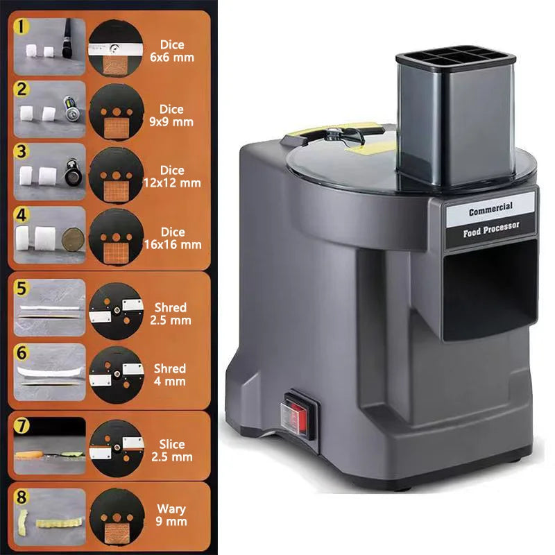 Automatic Slice Shred And Diced Vegetable Cutting Machine